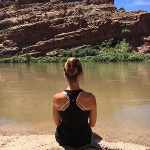 Lululemon Cool Racerback Black Tank Top